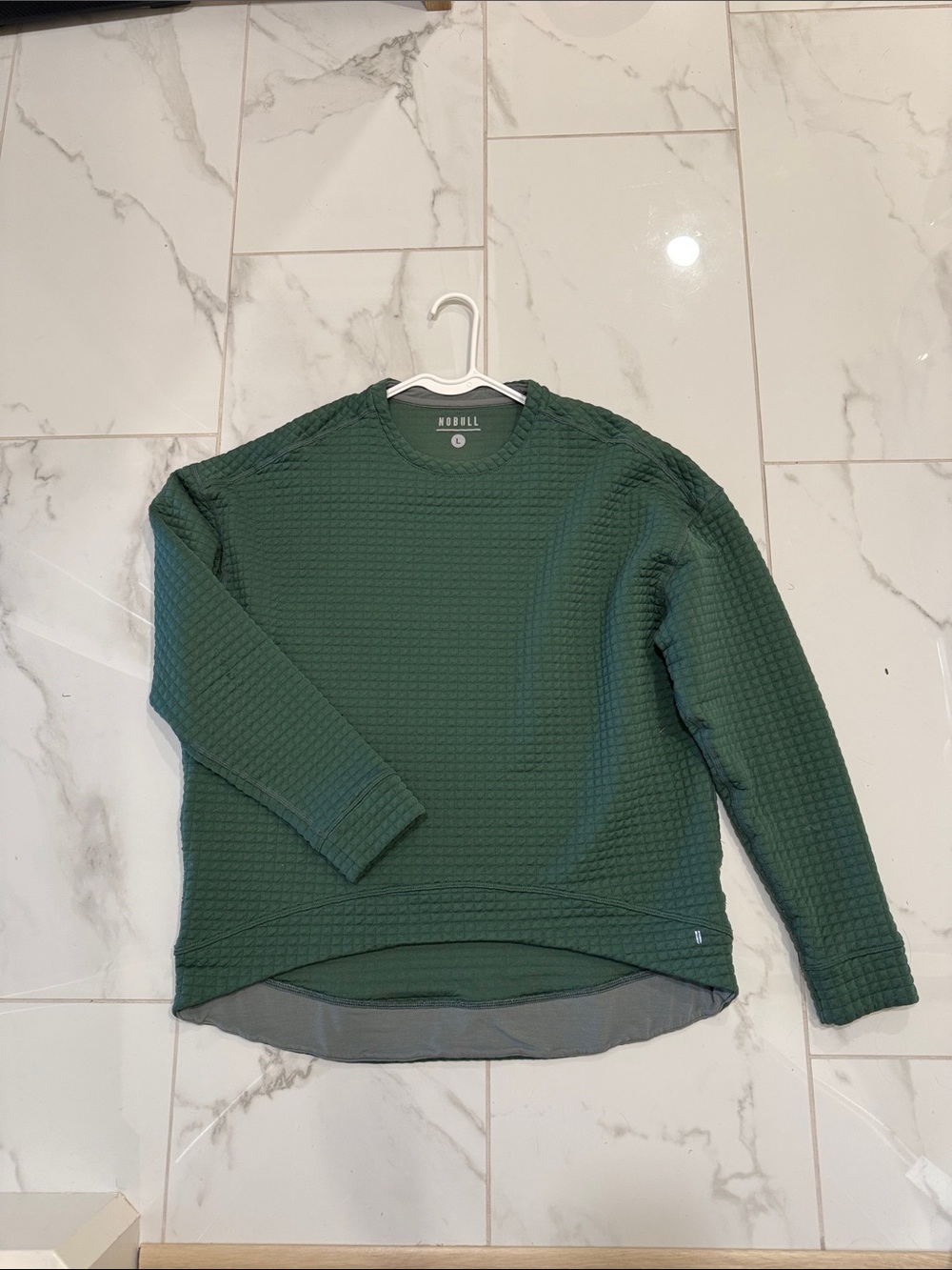 NOBULL Deep Green Women’s Textured Crewneck Sweater